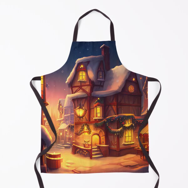 Item preview, Lovely little christmas village illustration design designed and sold by XmasPatterns.