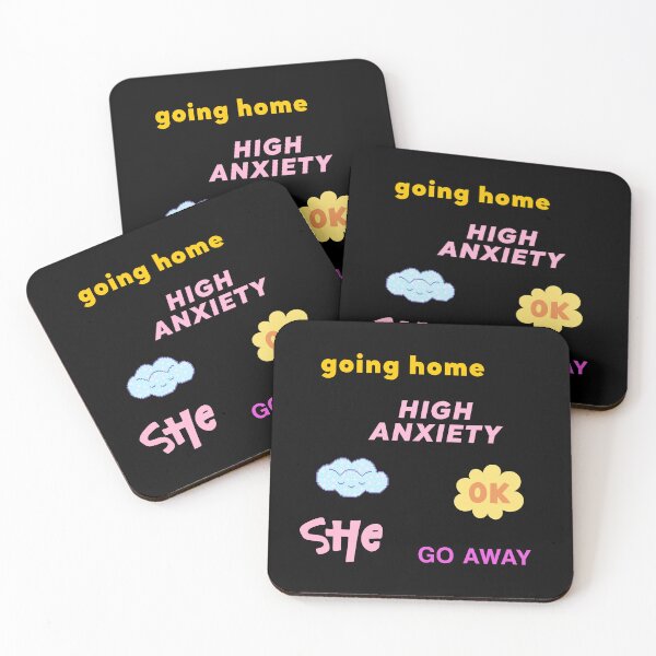 Item preview, Chill introverted girl sticker pack - anxious homebody girly typography  designed and sold by Theleochick.