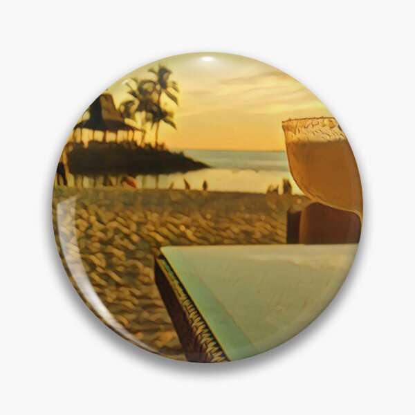 Item preview, Sunset Cocktail in Paradise at Beach Resort Poster designed and sold by TastyTonic.