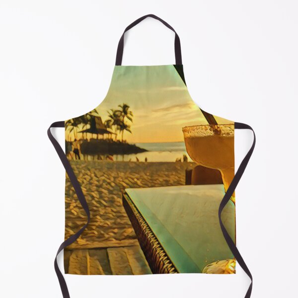 Item preview, Sunset Cocktail in Paradise at Beach Resort Poster designed and sold by TastyTonic.