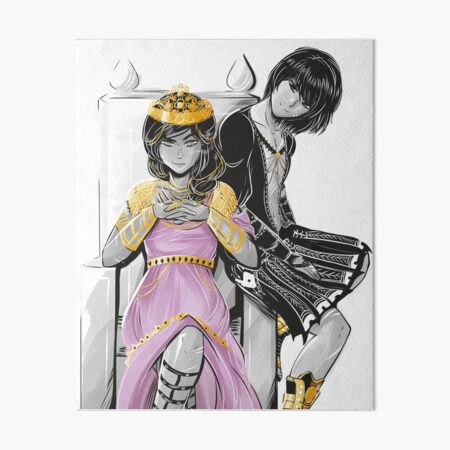 Inktober: Reyna and Nico Art Board Print