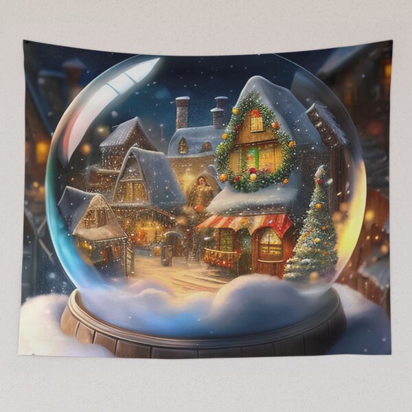 Item preview, Super cute christmas snow globe designed and sold by XmasPatterns.