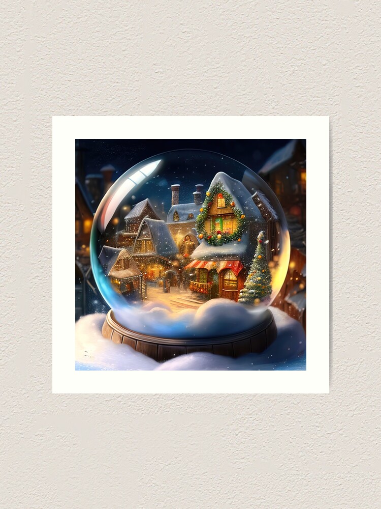 シーグラスアート『 Christmas snow globe.。.:*☆』 Amazon.com: Large Size Christmas Snow Globes Lighted Up,6H