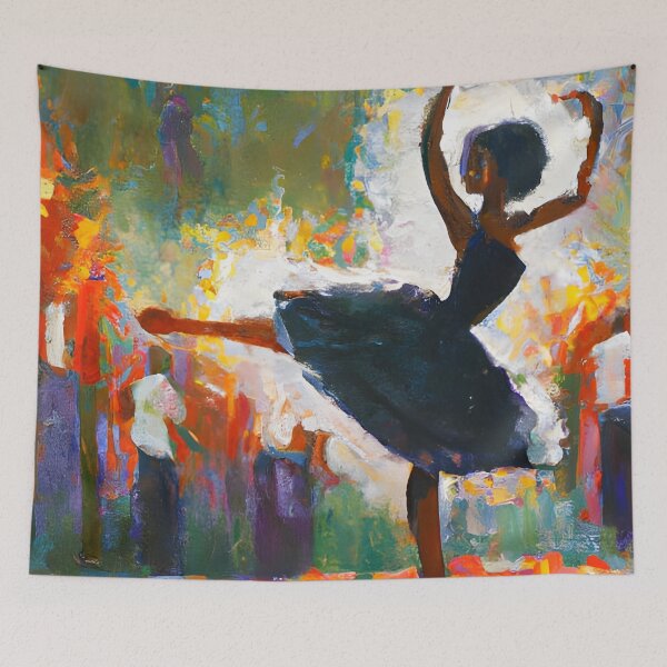 Aperçu de l'œuvre Tableau Ballerine Noire créée et vendue par druidwolfart.
