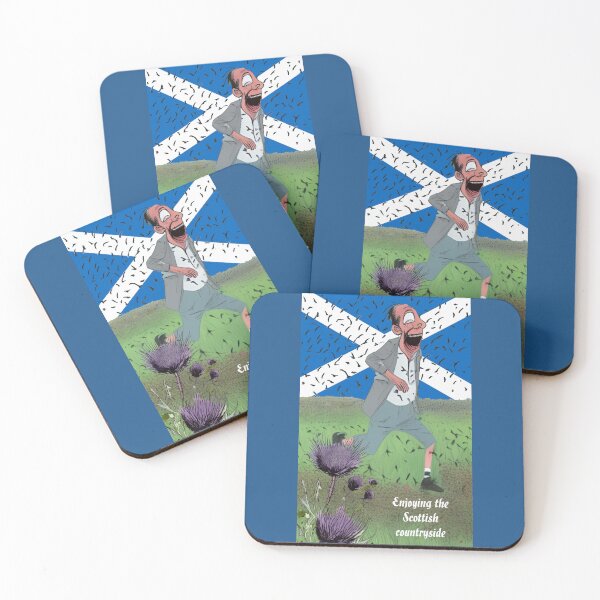 Item preview, Enjoying the Scottish countryside (midges) designed and sold by SolidEarthArt.