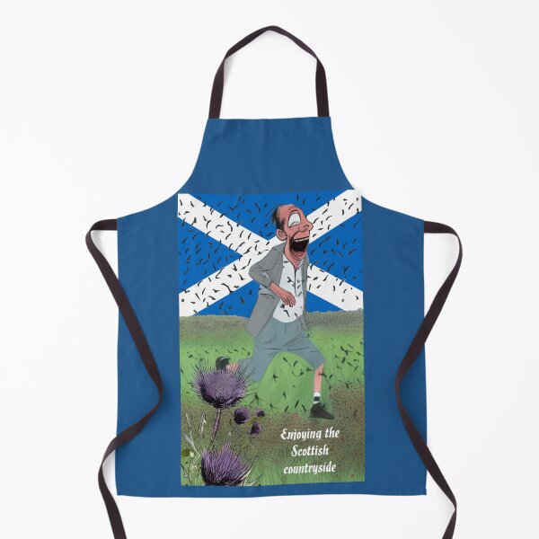 Item preview, Enjoying the Scottish countryside (midges) designed and sold by SolidEarthArt.