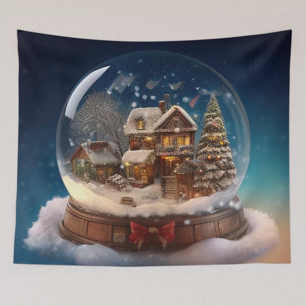 Item preview, Lovely winter village inside a snowglobe designed and sold by XmasPatterns.
