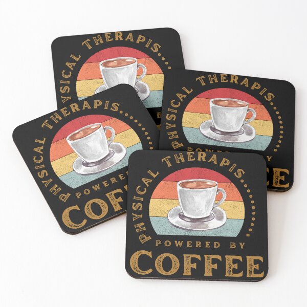 Artikelvorschau, Physiotherapeut Powered By Coffee: Kaffeeliebhaber-Zitat. entworfen und verkauft von MokonoKokoro.
