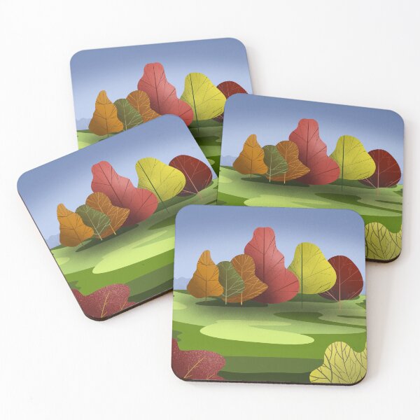 Item preview, Autumnal Trees designed and sold by badlydoodled.