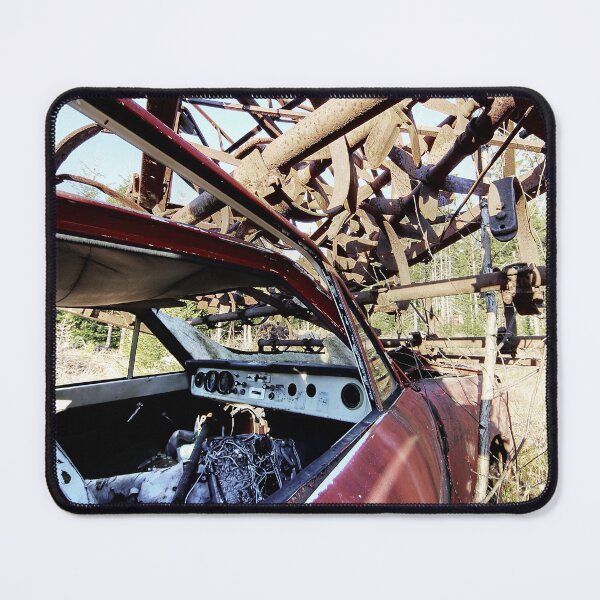 Item preview, 12.11.2022: Abandoned Red Car II designed and sold by Petri Volanen.