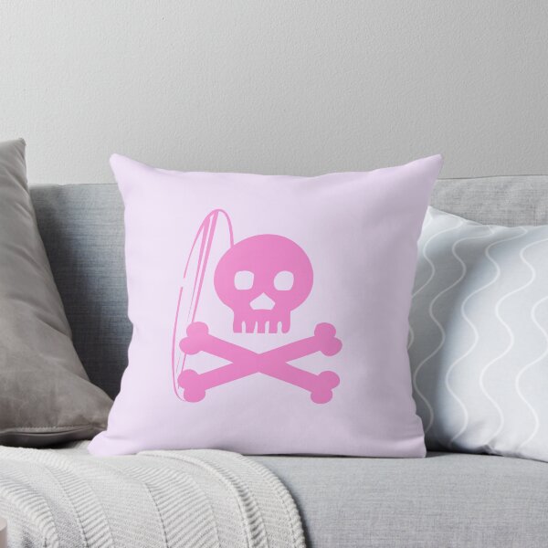 Aperçu de l'œuvre Pink Skull with surfboard créée et vendue par Danielle Official.