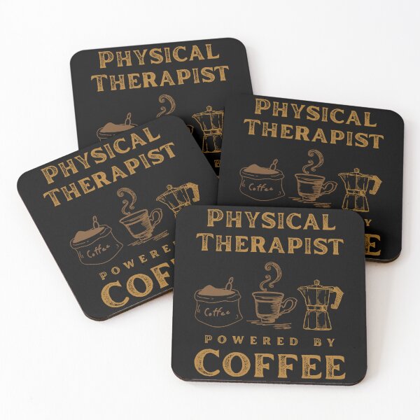 Artikelvorschau, Physiotherapeut Powered By Coffee: Kaffeeliebhaber-Zitat. entworfen und verkauft von MokonoKokoro.