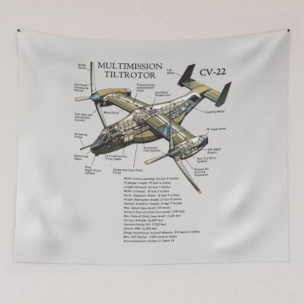 Item preview, CV-22 Osprey Aircraft Military #2848 designed and sold by Rare-Militia.