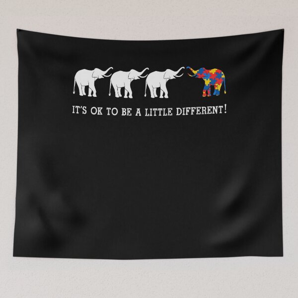 Item preview, It's ok to be a little different autism elephant  designed and sold by ferraudionne.