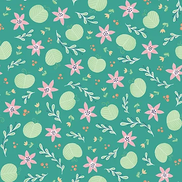 Artwork thumbnail, Green spring pattern by Clémentine Douilly