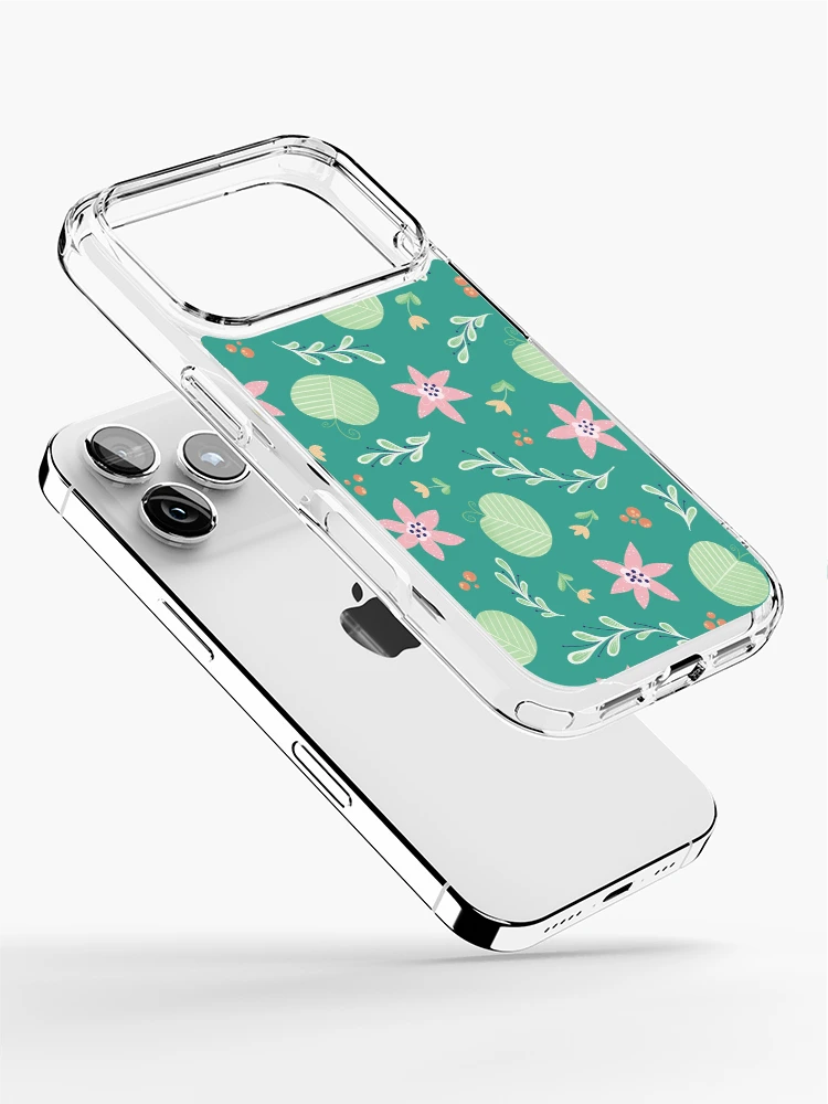 Thumbnail 2 of 5, iPhone Case, Green spring pattern designed and sold by Clémentine Douilly.