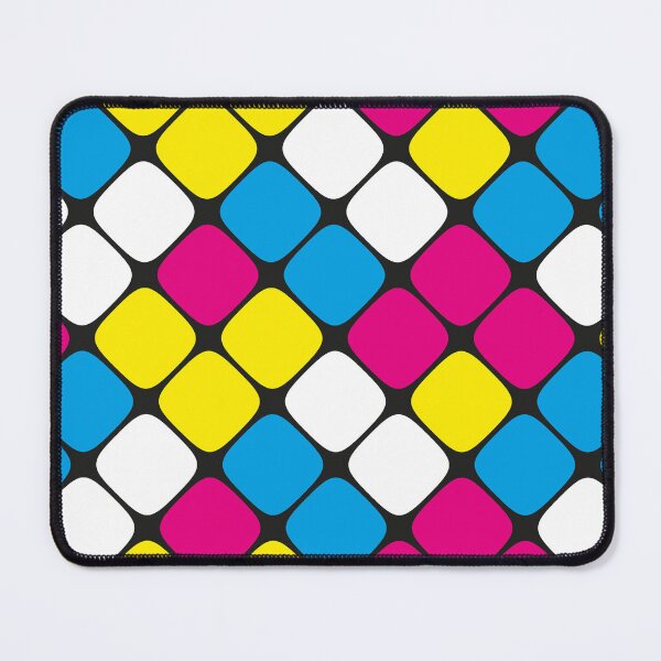Item preview, Diagonal Squircle Pattern (CMYK Colours) designed and sold by John Uttley.
