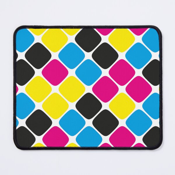 Item preview, Diagonal Squircle Pattern (CMYK) designed and sold by John Uttley.