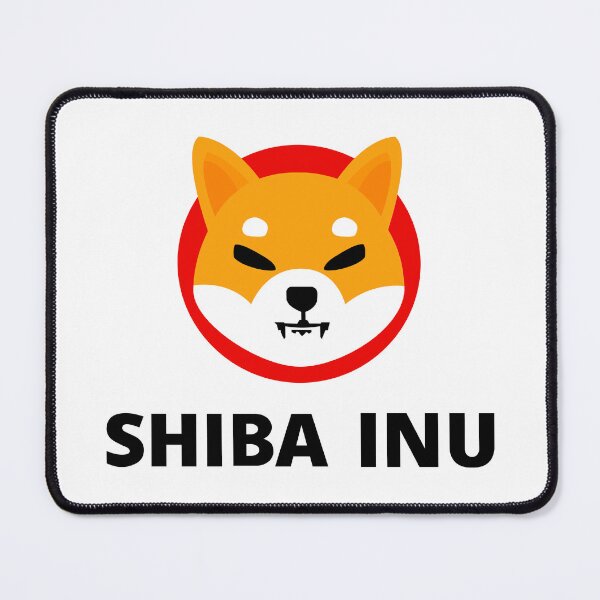 Item preview, Shiba Inu SHIB Crypto Altcoin - Clean Vertical Logo with Black Text Logo designed and sold by CryptoMoods.