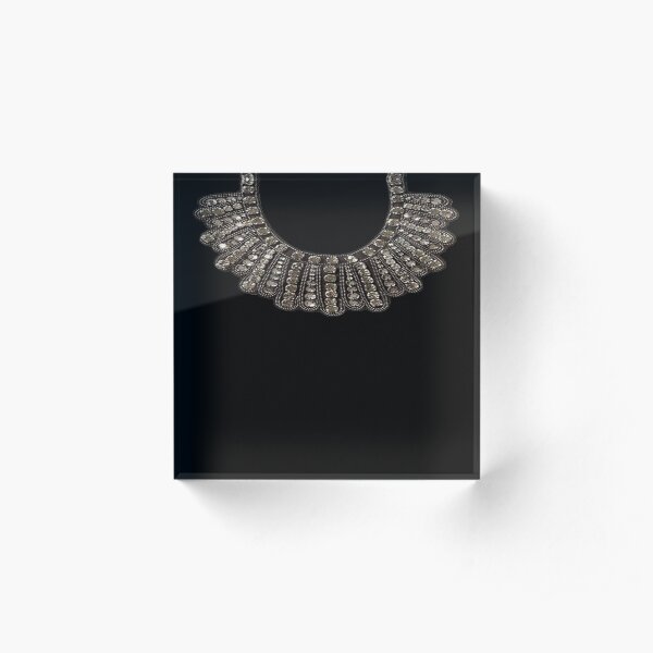 RUTH BADER GINSBURG DISSENT COLLAR RBG Acrylic Block