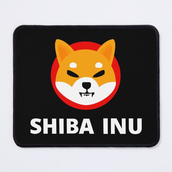 Item preview, Shiba Inu SHIB Crypto Altcoin - Clean Vertical Logo with White Text Logo designed and sold by CryptoMoods.