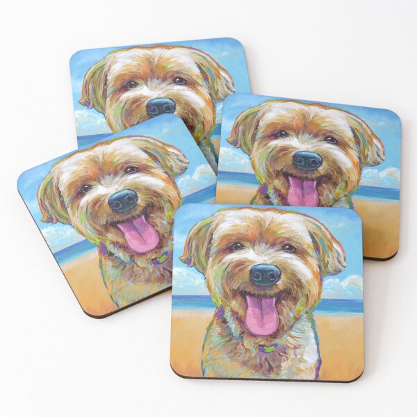Item preview, Yorkie on the Beach designed and sold by RobertPhelpsArt.