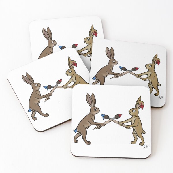 Item preview, Medieval Marginalia Bunnies: Art Fight designed and sold by faejala.