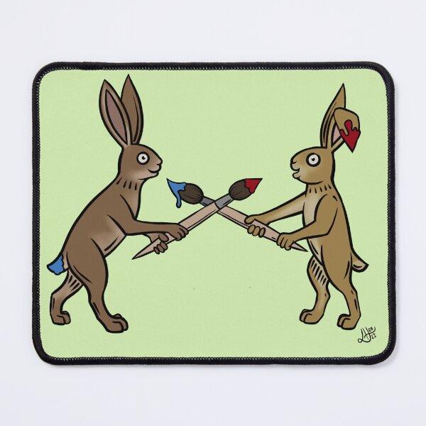 Item preview, Medieval Marginalia Bunnies: Art Fight designed and sold by faejala.