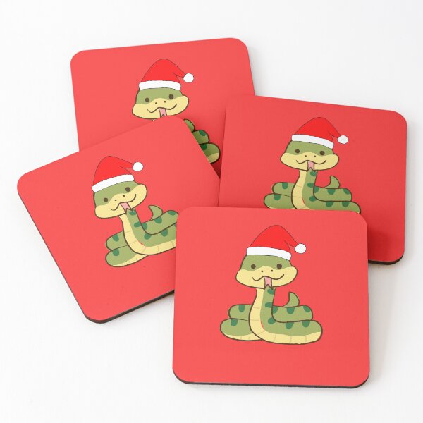 Item preview, Cute snake with Santa Claus' hat - christmas pet designed and sold by Olivvier.