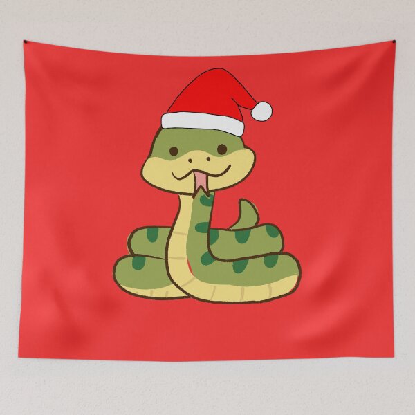 Item preview, Cute snake with Santa Claus' hat - christmas pet designed and sold by Olivvier.