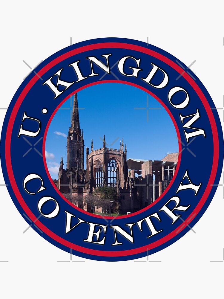 "United Kingdom Coventry Old Church Passport Stamps Collection
