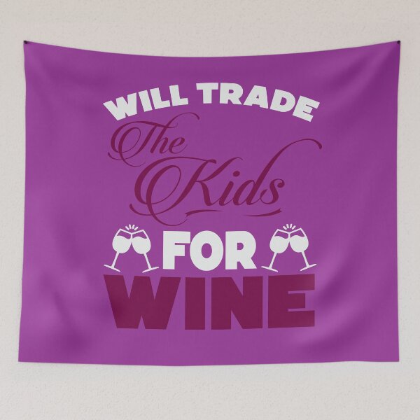 Item preview, Will Trade The Kids For Wine Funny Halloween T-Shirt  designed and sold by HighEndLowCost.