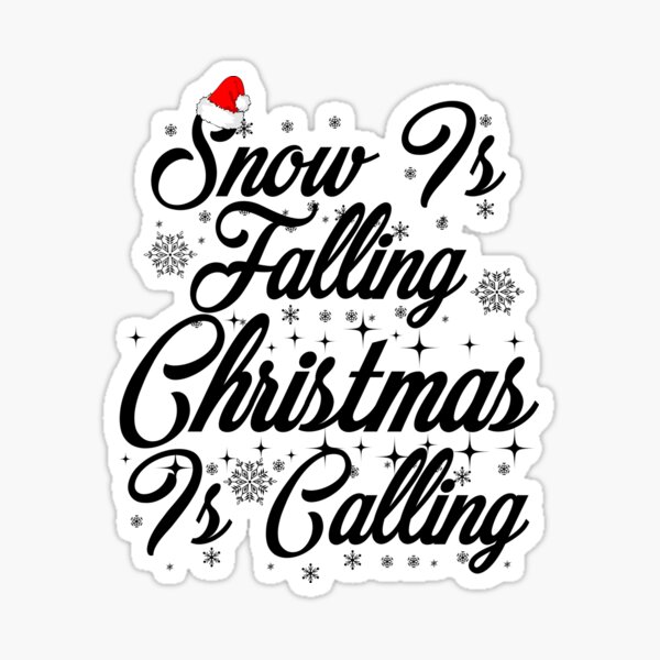 Falling Snow Stickers for Sale