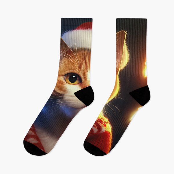Item preview, Cute tabby christmas cat ready to celebrate designed and sold by XmasPatterns.