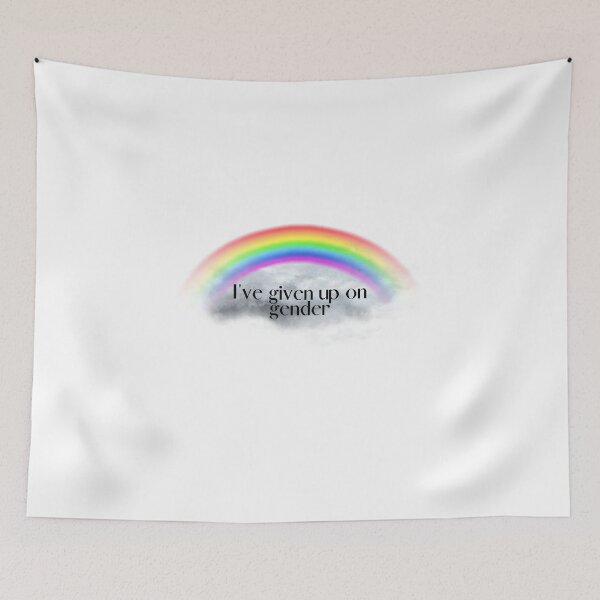 Item preview, I've Given Up On Gender Cloud Rainbow Funny t-shirt designed and sold by bitif.