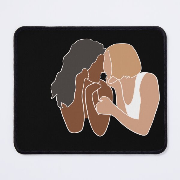 Item preview, Lesbian Couple Art Print | Interracial Lesbian designed and sold by Regenbogenn.
