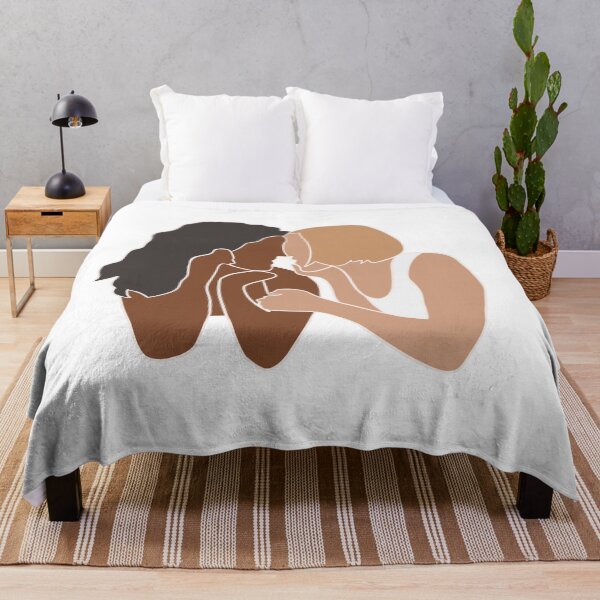 Item preview, Lesbian Couple Art Print | Interracial Lesbian designed and sold by Regenbogenn.