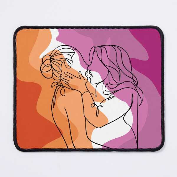 Item preview, Lesbian Couple Kissing | Lesbian Flag Color designed and sold by Regenbogenn.