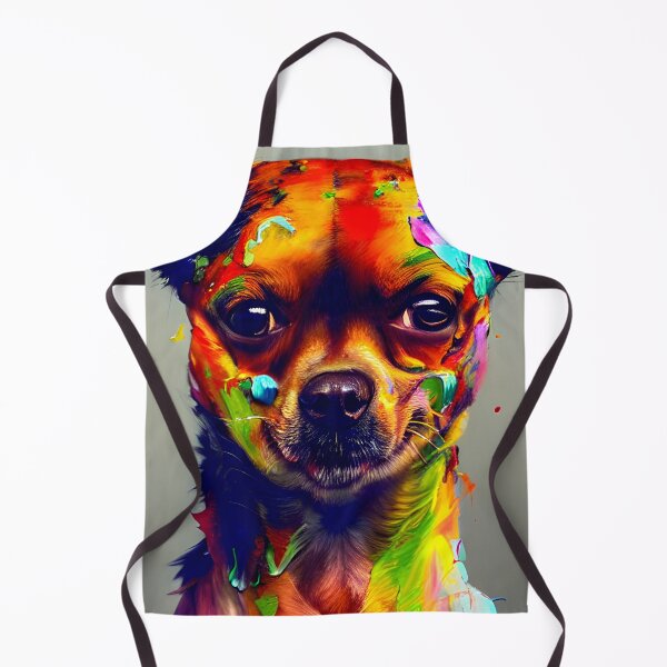 Artikelvorschau, Chihuahua bunter Kunstmalerei Hund #39 entworfen und verkauft von supeart.