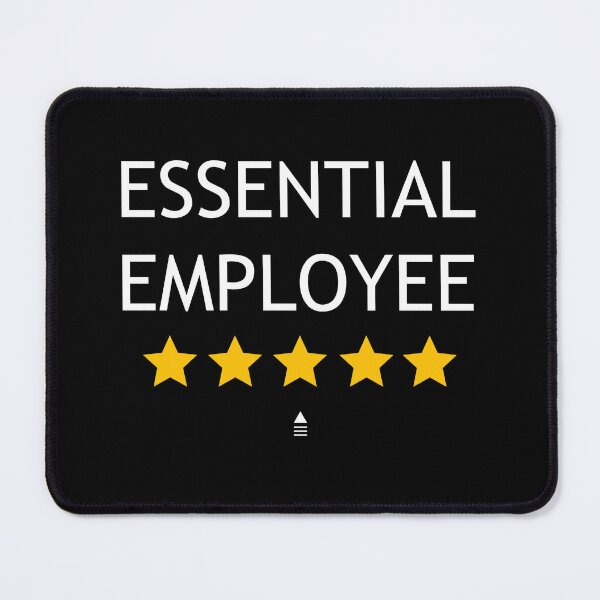 Item preview, Essential Employee, Worker 2024 QUOTE Five Stars Abstract Modern Design designed and sold by sofiartmedia.