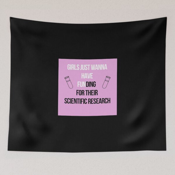 Item preview, Girls Just Wanna Have Funding For Their Scientific Research Poster designed and sold by ragbarcensag.
