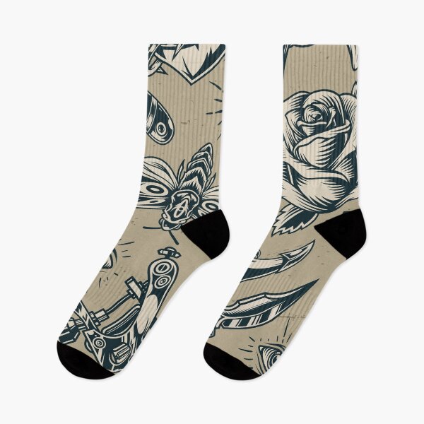 Item preview, Vintage Tattoo Pattern designed and sold by RepublicOfFire.