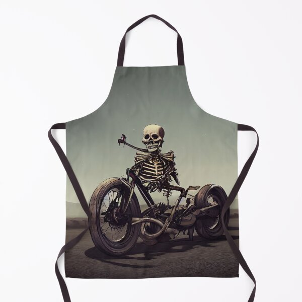 Item preview, Skeleton riding a motorcycle. Image digital art creation designed and sold by mrlongfield.