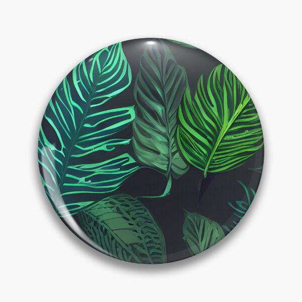 Item preview, Dark tropical green leaf patter #6 designed and sold by supeart.
