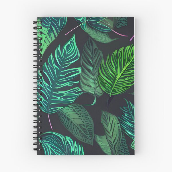 Aperçu de l'œuvre Motif de feuilles vert tropical foncé #6 créée et vendue par supeart.