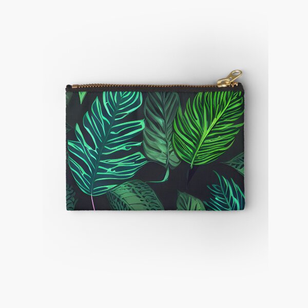 Item preview, Dark tropical green leaf patter #6 designed and sold by supeart.