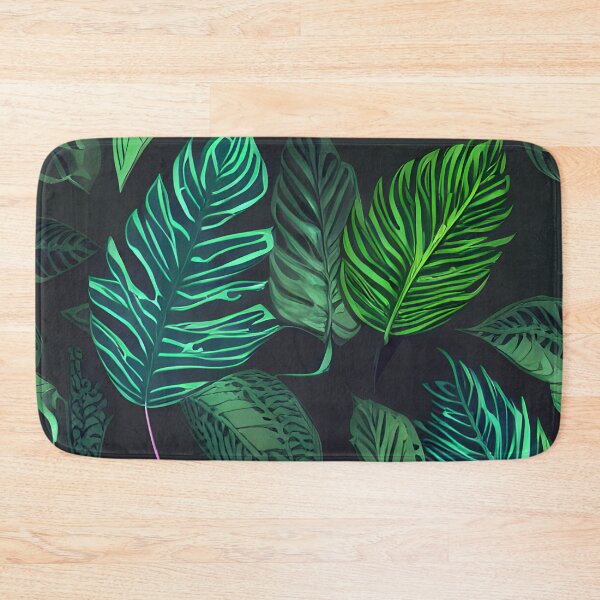 Item preview, Dark tropical green leaf patter #6 designed and sold by supeart.