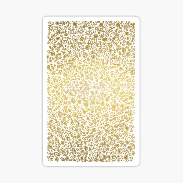 Petites fleurs or Sticker