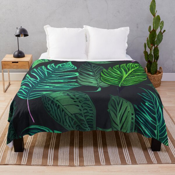 Item preview, Dark tropical green leaf patter #6 designed and sold by supeart.