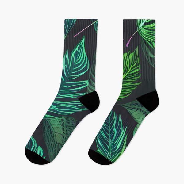 Item preview, Dark tropical green leaf patter #6 designed and sold by supeart.